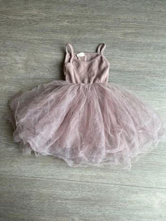 Robe avec tulle vieux rose 90 cm (12 mois) - photo numéro 1