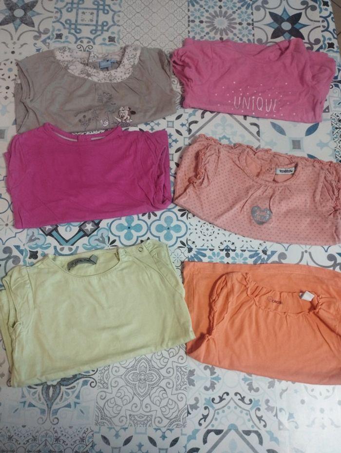 Lot de 7 t-shirt manches courtes 18mois tbe - photo numéro 2