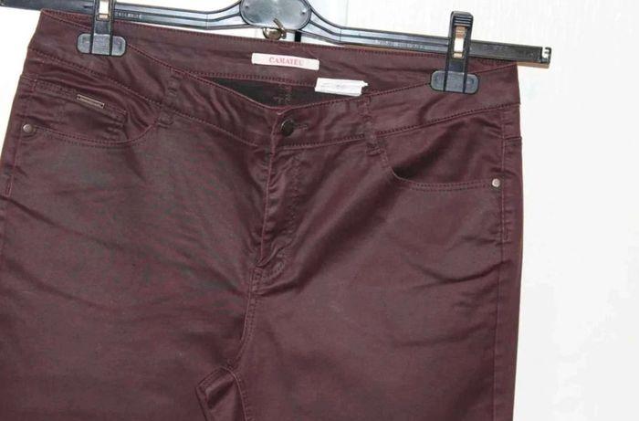 Pantalon huilé –  Bordeaux  –  Camaïeu  -  44 - photo numéro 2