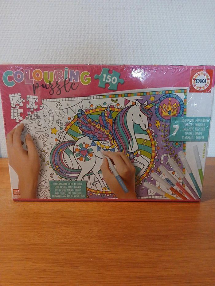 Colouring puzzle licorne - photo numéro 1