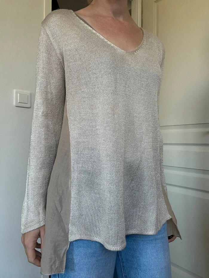 Pull fin beige Zara taille 38 💖 - photo numéro 3