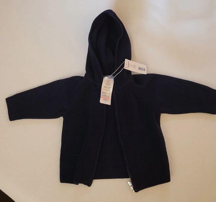 Gilet bleu marine garçon bébé - photo numéro 1