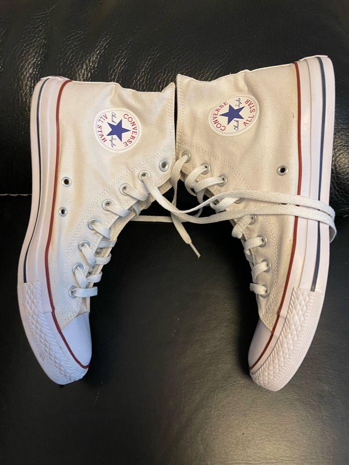 Converse blanche montante homme p43 - photo numéro 3