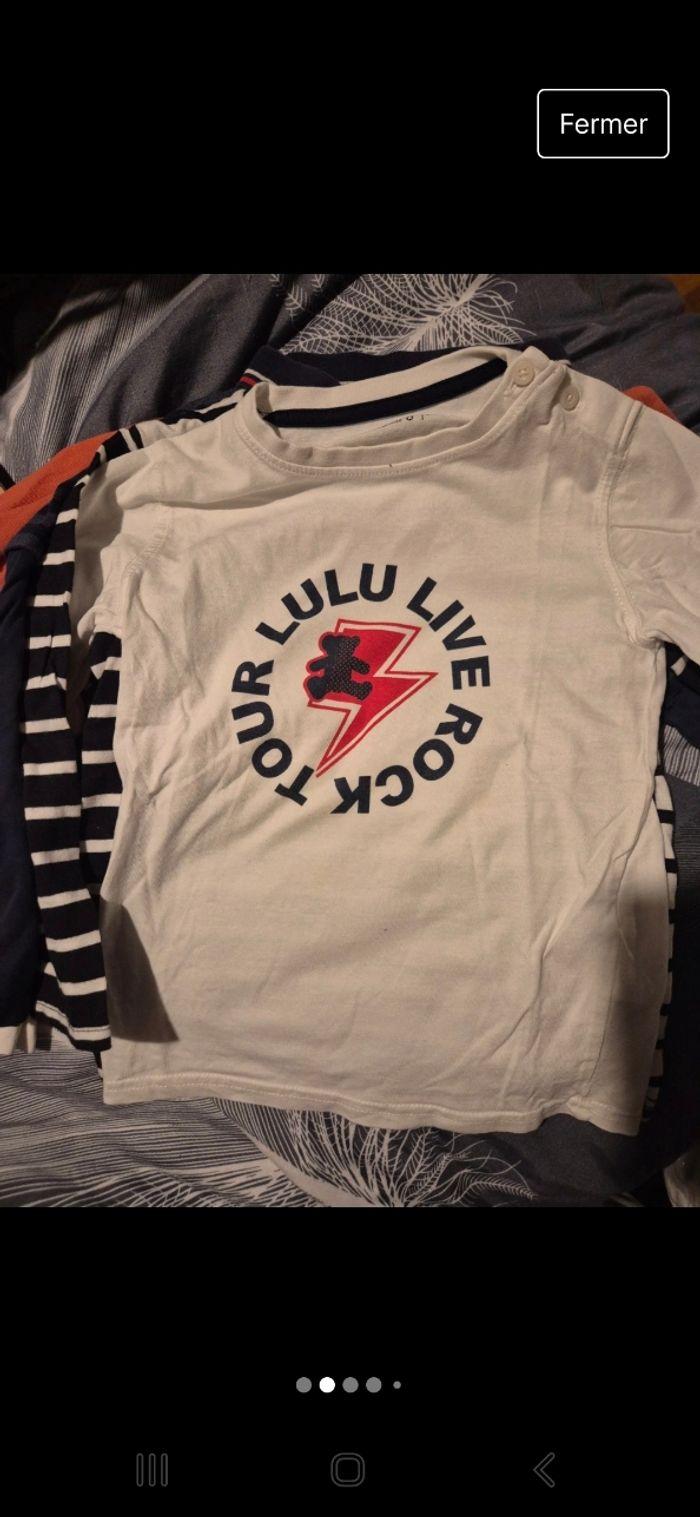 Lot de 4 t-shirt manches longues garçon 4ans - photo numéro 2