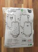 Lot de 4 body bebe mixte sans manche 62-68 cm coton bio Neuf