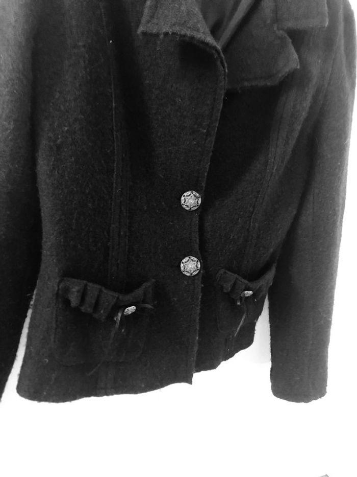 Vintage Veste noire Sonia Rykiel 70 % Laine taille M/38/10 - photo numéro 2