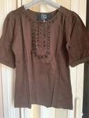 Blouse marron Zara neuve taille M neuve