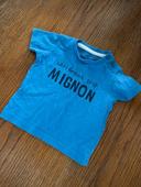 Tee-shirts bleu mignon