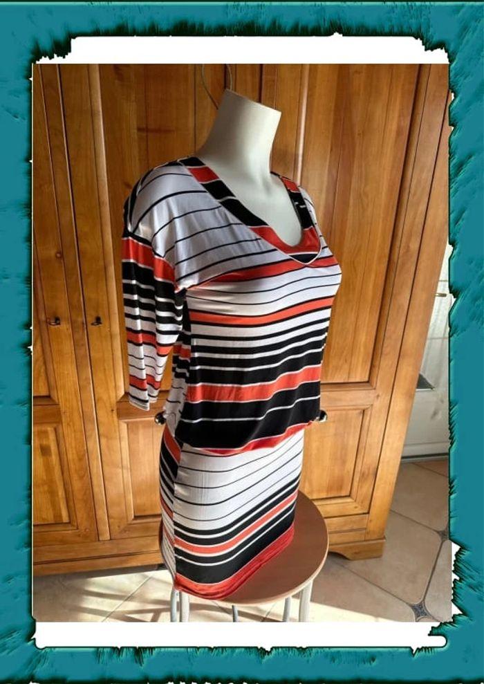 Robe manche 3/4 femme 38 quinze heure trente taille 2 - photo numéro 9