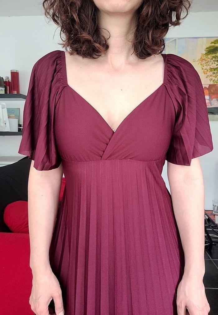 Robe chic bordeaux Asos 38 neuve - photo numéro 2