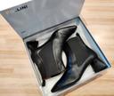 Bottines en cuir noir, Pollini, neuves, t.41 ref.SA24105C1FTC0000