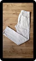 Jean Regular Straight Uniqlo, Blanc, Taille 33x34, 100% Coton