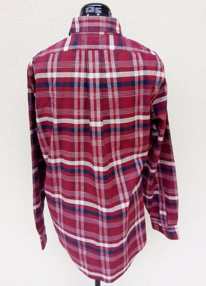 Chemise manches longues bordeaux à carreaux Brooks Brothers taille L - photo numéro 3