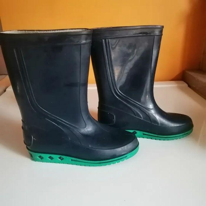 🌸Bottes de pluie enfants bicolore "Sarraizienne" Pointure 27 🌸 - photo numéro 3