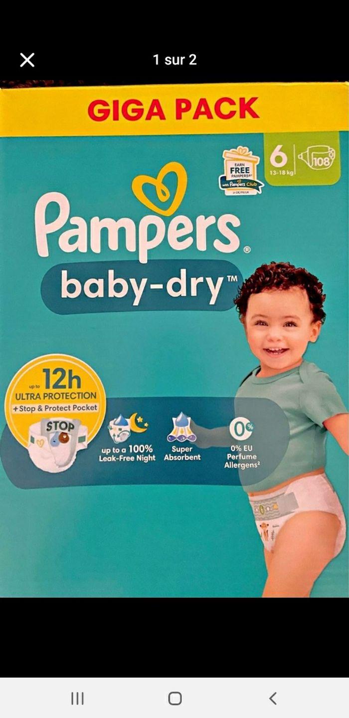 Couche pampers taille 6 - photo numéro 1