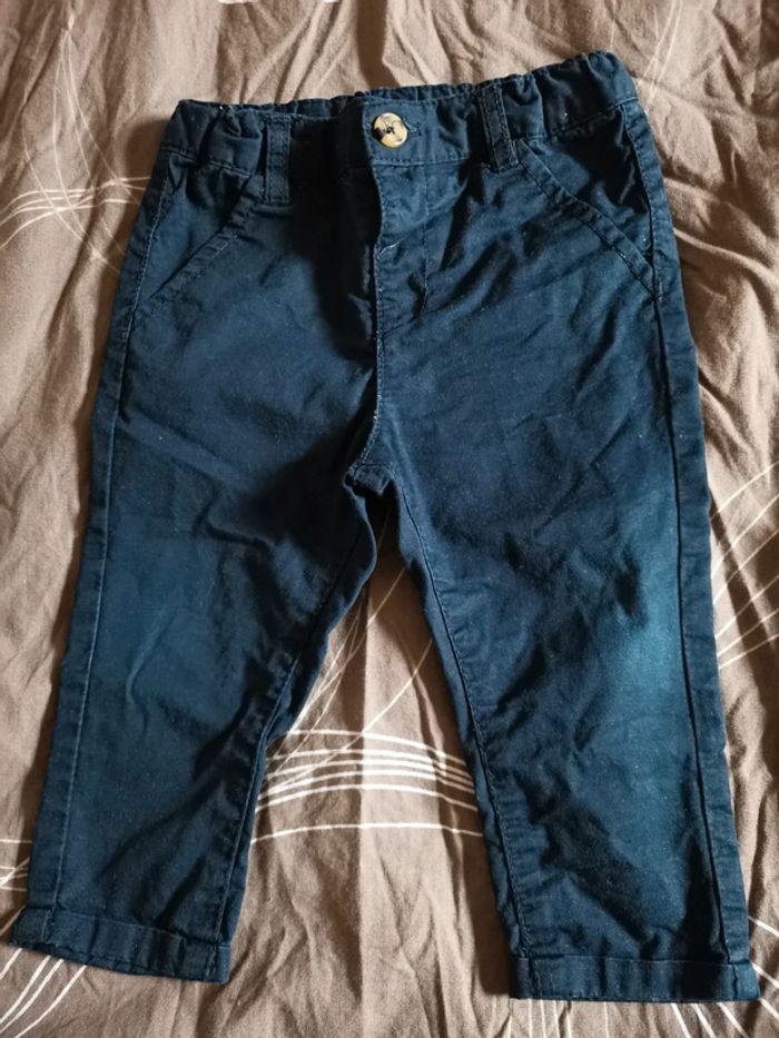 Pantalon marine bébé 12 mois - photo numéro 1