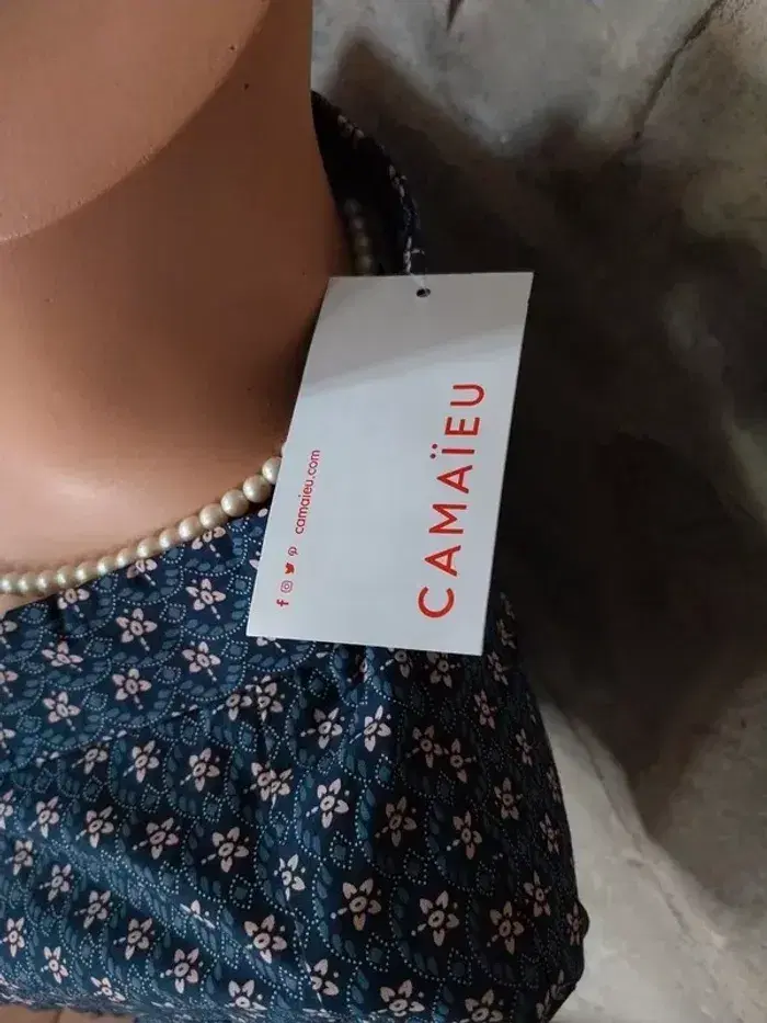 Chemisier femme camaïeu taille 38 neuf - photo numéro 3