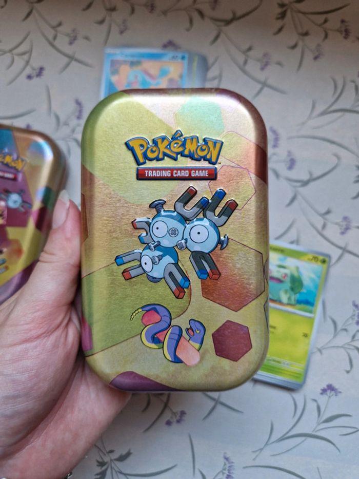 Lot 2 mini tins + carte sans doubles pokemon - photo numéro 9