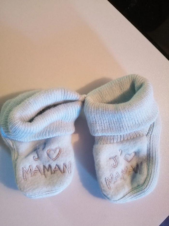 Chaussons j aime maman neuf - photo numéro 2