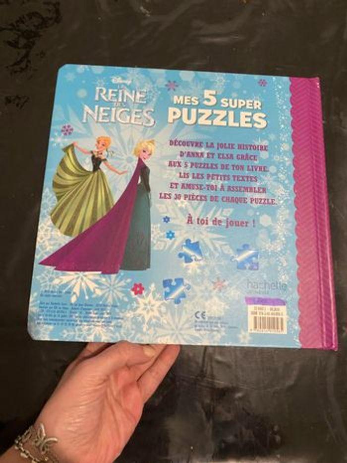 Livre puzzle 5 puzzle 30 pièces reine des neige frozen II Disney - photo numéro 2