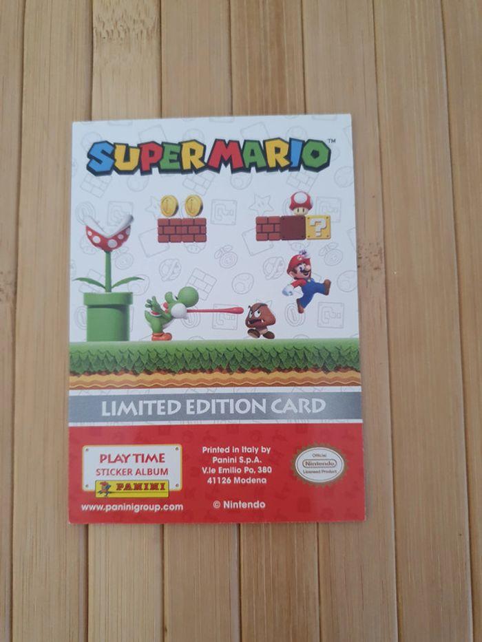 Cartes Limitée Panini "Luigi" Super Mario Play Time - photo numéro 2