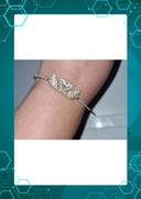 🌺 magnifique bracelet swarovski - deux cygnes