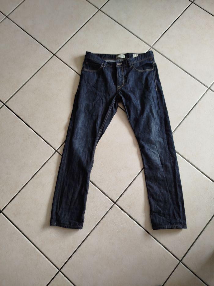 Jeans Celio coupe droite bleu brut - photo numéro 1