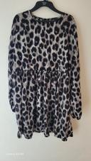 Robe leopard grise