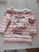 Tee  shirt bébé mots d'enfants