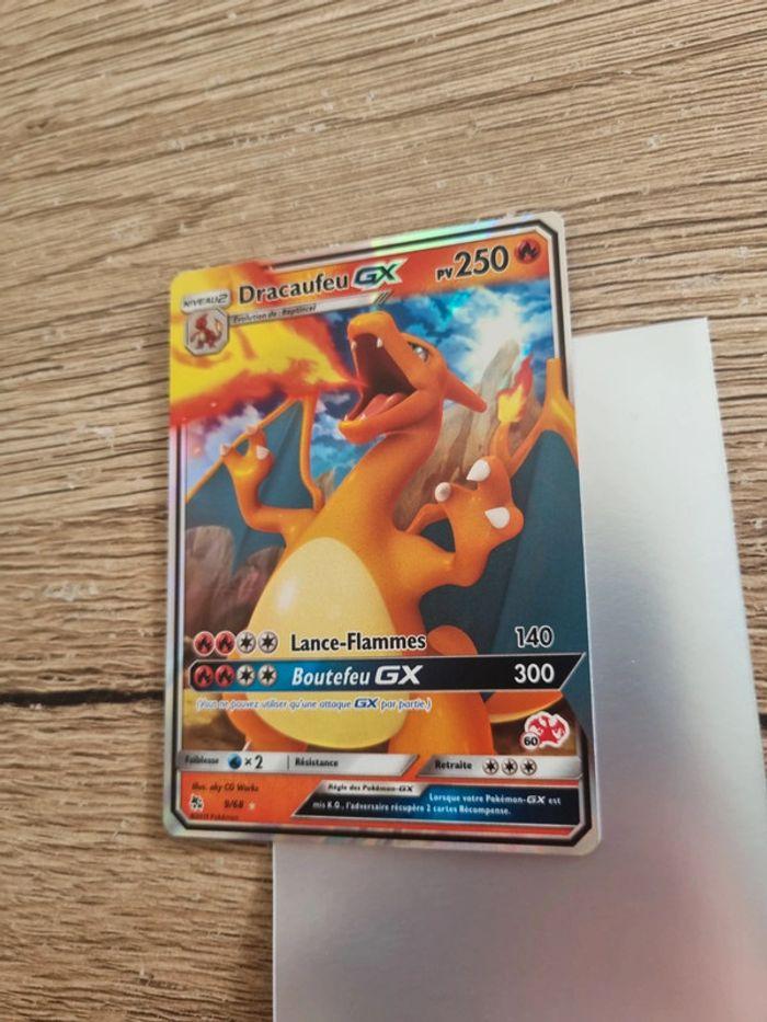 Carte pokémon dracaufeu gx 9/68 année 2019 - photo numéro 3