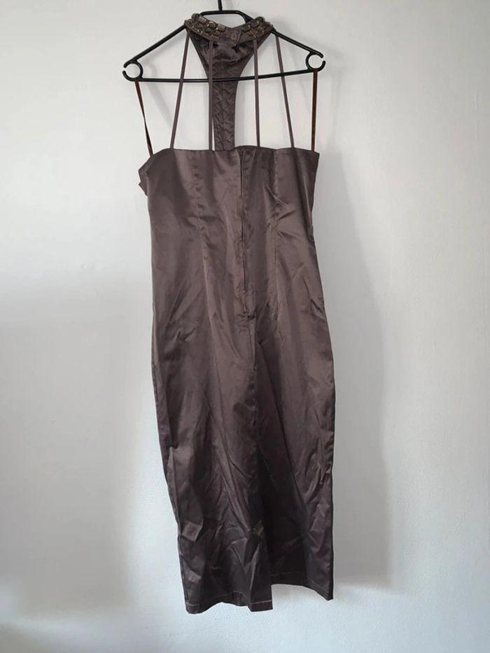 Robe marron femme taille 38 - photo numéro 3