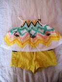 Ensemble short débardeur catimini sergent major 2 ans