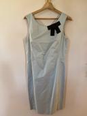 Robe 123 gris perle avec noeud noir T.40