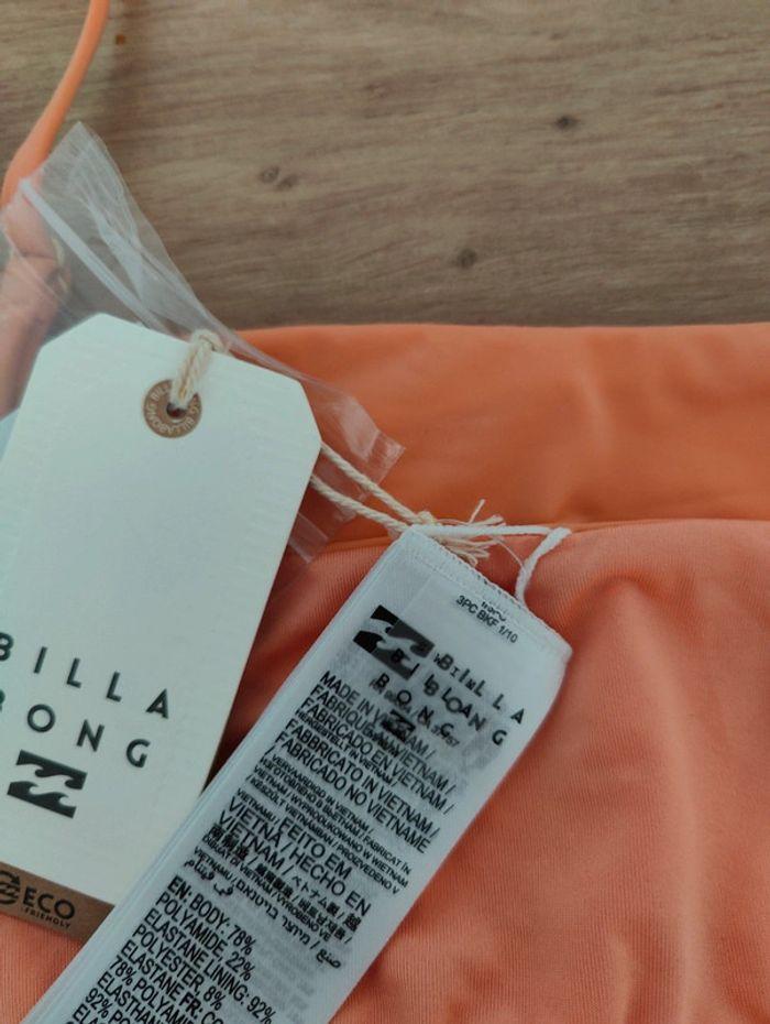 Haut de maillot de bain Billabong orange - photo numéro 3