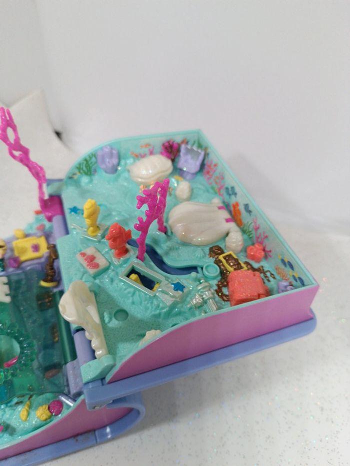 Polly pocket livre violet purple sirène mermaid petite figurine doll vintage sparkling kingdom - photo numéro 12