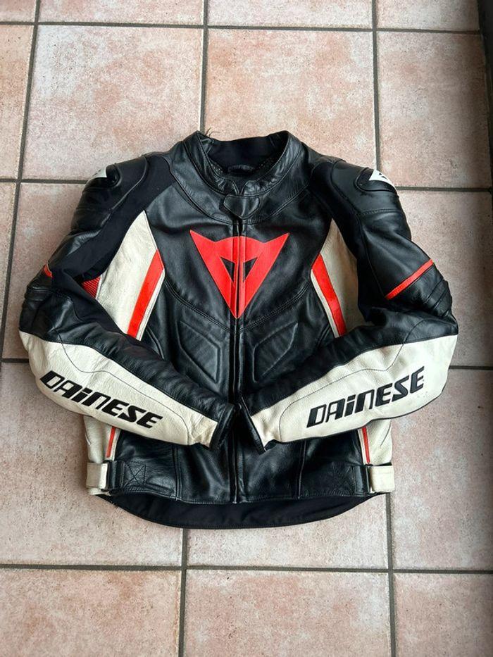 Blouson cuir Dainese, T52 - photo numéro 1