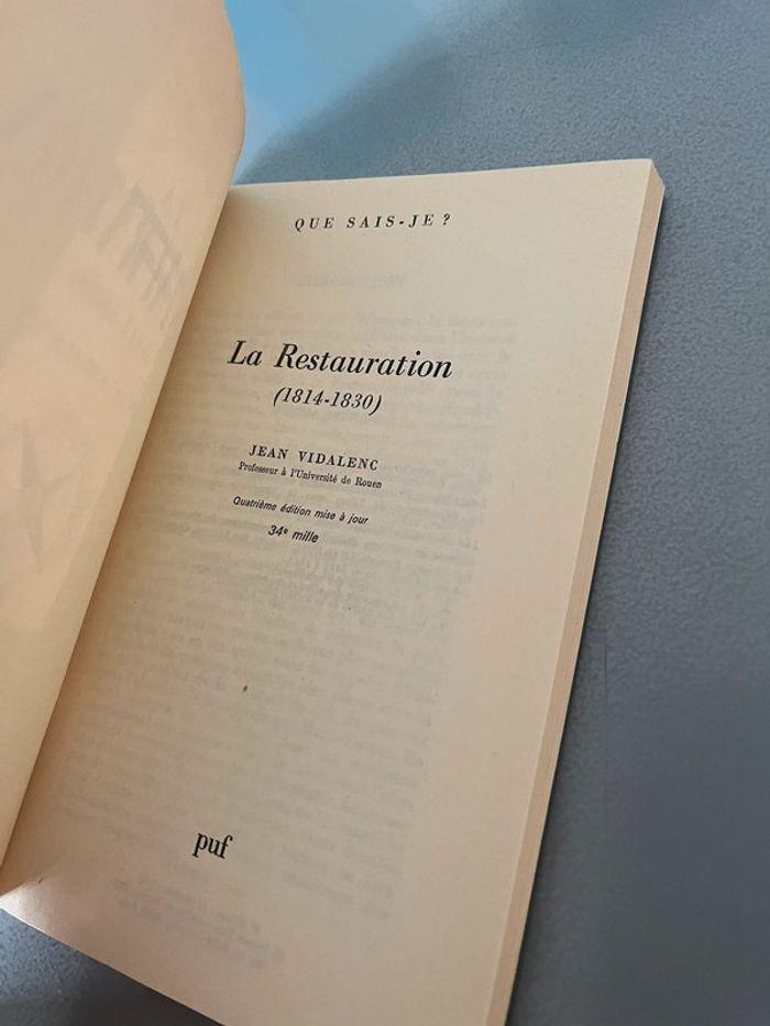 Livre Que sais-je ? La Restauration 1814-1830 - photo numéro 7