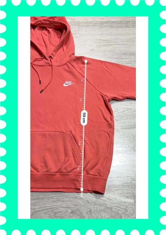 👕 Sweat à capuche Nike logo brodé Rose Taille M 👕 - photo numéro 3