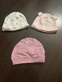 Lot de 3 bonnets