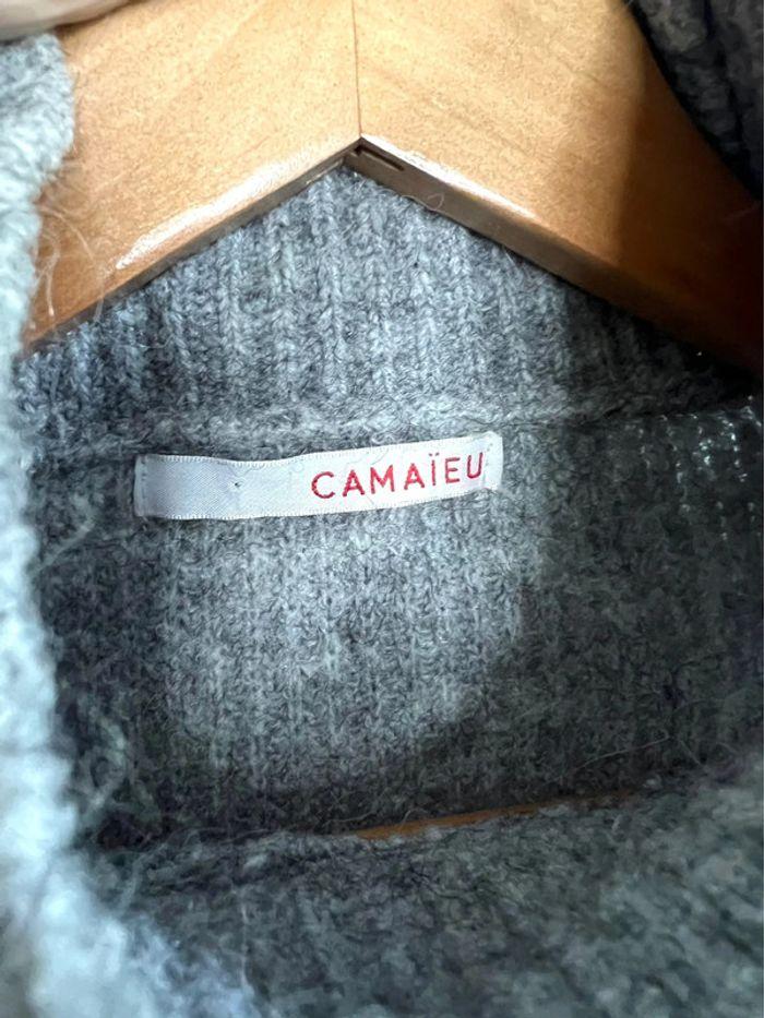 Pull col roulé gris Camaïeu - photo numéro 3