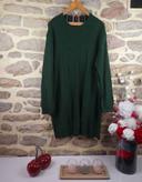 Robe pull en tricot vert sapin Femme taille 54 marque Boohoo 🍬