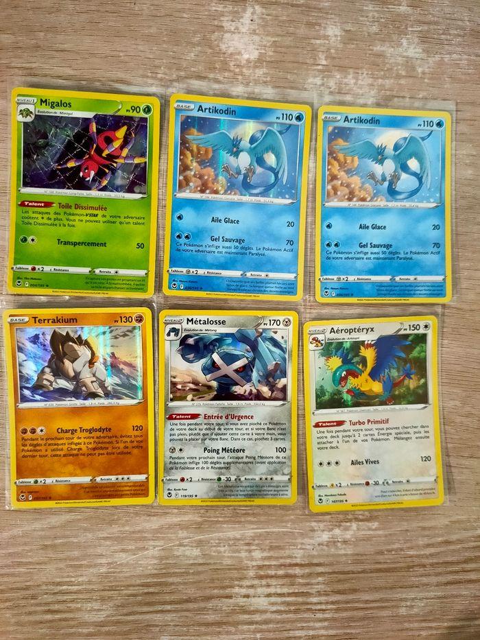 Cartes Pokémon holographiques Tempête Argentée -lot ou unité-