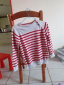 Pull mariniere beige rouge la halle 8 ans