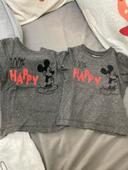 Lot 2 t-shirt manches courtes Disney baby