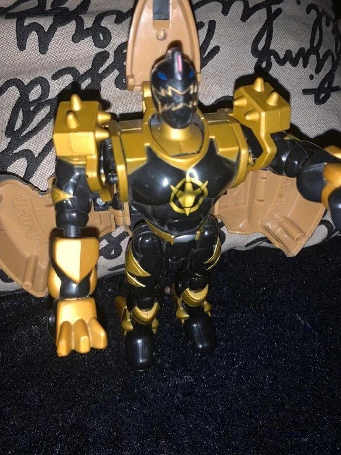 figurine vintage loose figure bandai 2003 power rangers noir dino zord - photo numéro 8