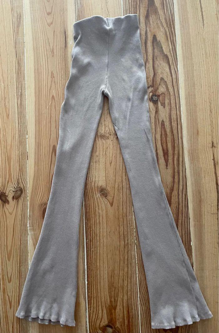 Pantalon beige taille haute H&M taille XS - photo numéro 3