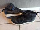 Basket, sneakers Nike noire montantes scratch  taille 28,29 garçon, automne, hiver, cuir, noir