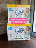 Lot 2 cartons Lotus Baby Taille 4+ : 140 Couches