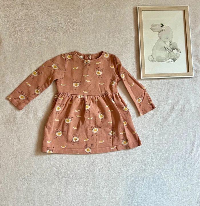 Robe « œuf au plat » Filou & Friends rose taille 3 ans / 98 cm - photo numéro 1