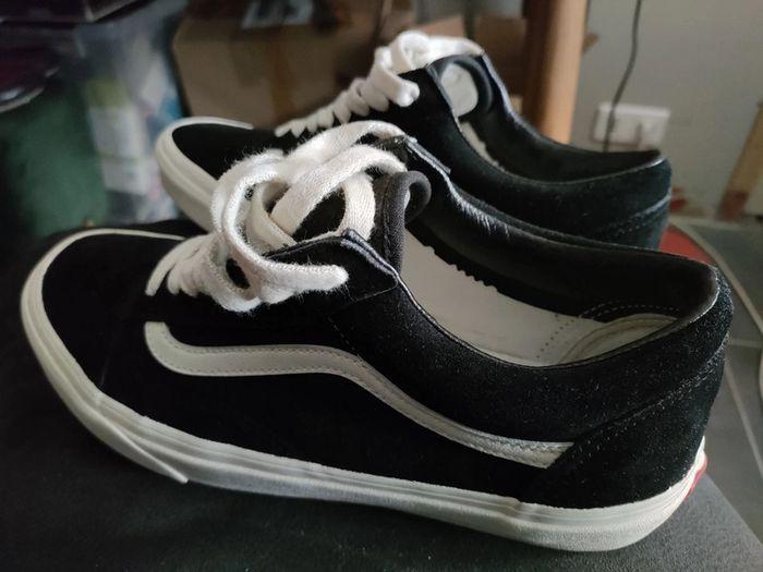 Baskets Vans Herringbone cuir 42.5 tbe - photo numéro 3